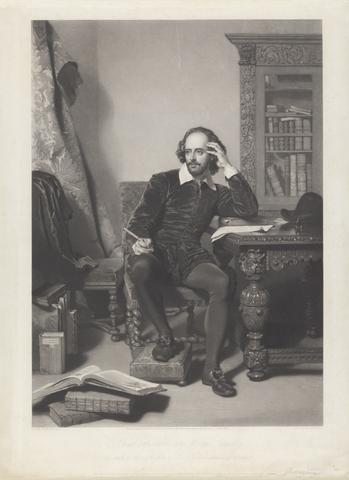 James Faed Sr. Shakespeare in His Study