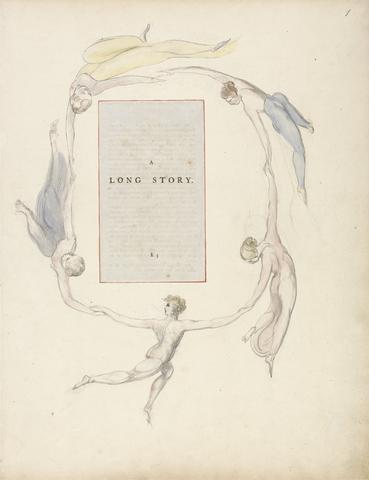 William Blake The Poems of Thomas Gray, Design 23, "A Long Story."