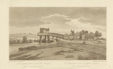Thomas Girtin The Water Mill above the Bridge at Charenton