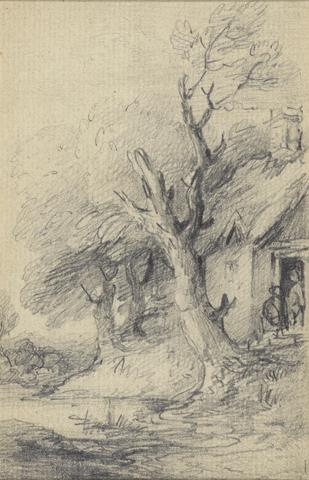 Gainsborough Dupont Cottage and trees