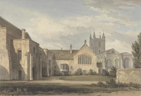 John Chessell Buckler South East View of the Church and Palace at Croydon, Surrey