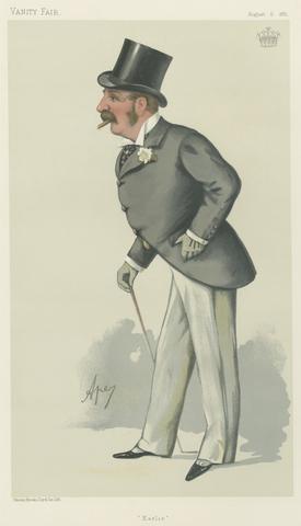 Carlo Pellegrini Vanity Fair: Turf Devotees; 'Earlie', The Earl of Clonmell, August 6, 1881