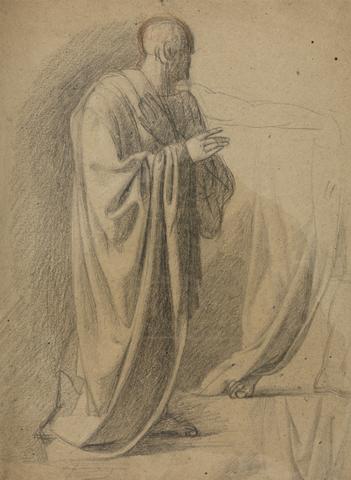Benjamin Robert Haydon Study of a Man in a Long Robe