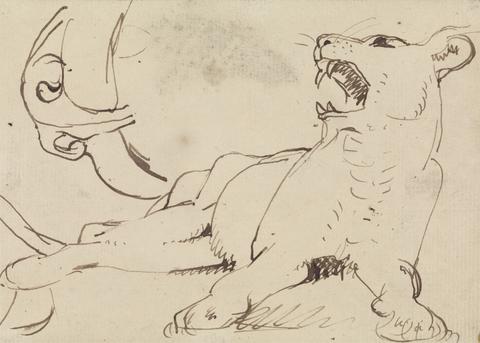 Benjamin Robert Haydon Study of a Lioness