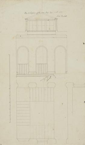 James Wyatt Hinton St. George, Somerset: Plan of the New Staircase