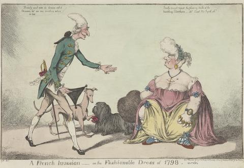 A French Invasion - or the Fashionable Dress of 1798