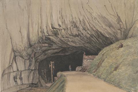 George Cumberland Entrance to Peak Cavern, or Devil's Hole, Castleton...