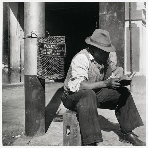 Constance Stuart Larrabee Reading the BIble, Johannesburg, 1947