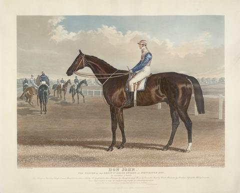 Charles Hunt Racing : "Don John" / Winner of The Great St. Leger Stakes at Doncaster, 1838, rode W. Scott. / Bred in 1835, by Mr. Garforth ...