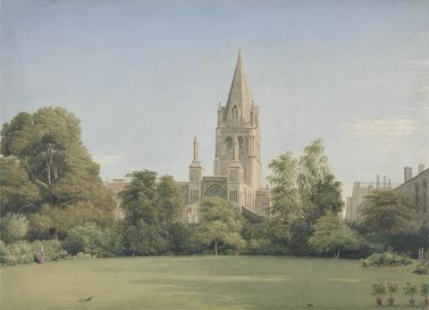 William Turner of Oxford View from the Dean's Garden, Christ Church, Oxford