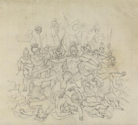 Robert Smirke Sketch of a Battle Sceene, from Shakespeare's Play, Titus Andronicus