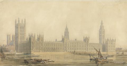 Sir Charles Barry Perspective View: the New Houses of Parliament