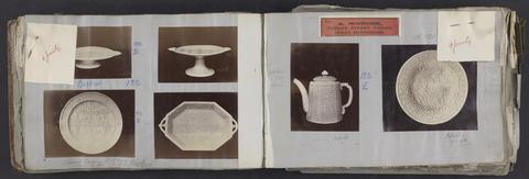 Photograph album of pottery manufactured by Albert Wenger.