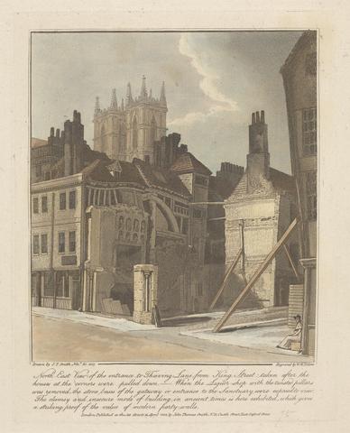 unknown artist N.E. View of the Entrance to Thieving Lane