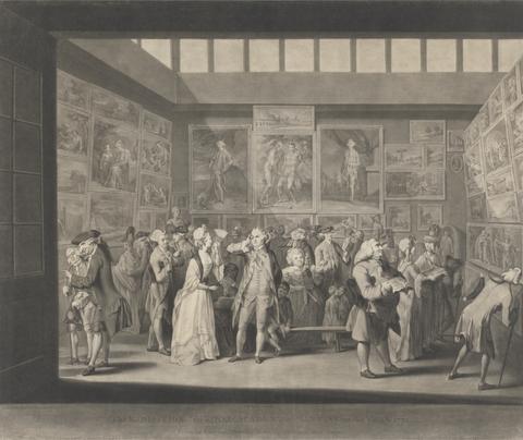 Richard Earlom The Exhibition of the Royal Academy of Painting 1771