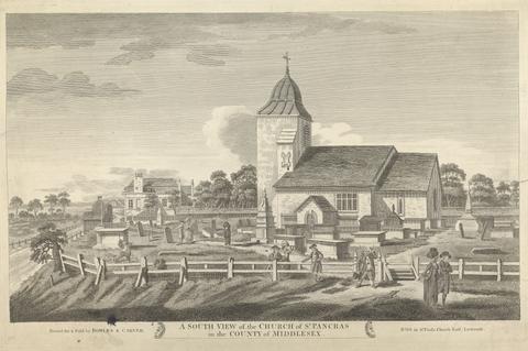 unknown artist A South View of the Church of St. Paneras in the County of Middlesex