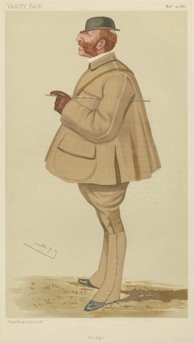 Leslie Matthew 'Spy' Ward Vanity Fair: Turf Devotees; 'Podge', Major Lord Henry Arthur George Somerset, November 19, 1887