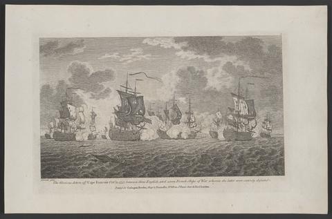  Twelve prints of sea engagements