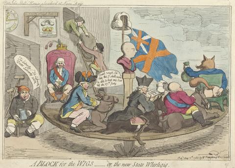 James Gillray A Block for the Wigs - or, The New State Whirligig
