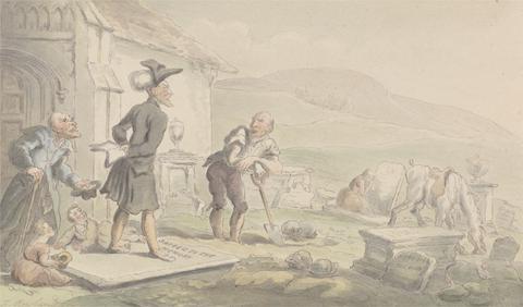 Thomas Rowlandson Dr Syntax Meditating on the Tombstones