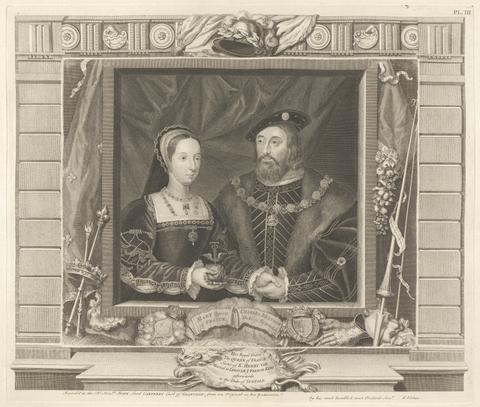 George Vertue Mary, Queen of France / Charles Brandon, Duke of Suffolk