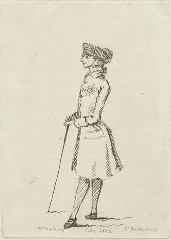 James Bretherton Study of a Man with Stick Wearing the Order of the Garter