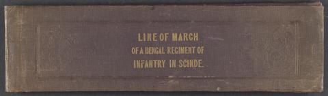  Line of march of a Bengal regiment of infantry.