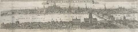 unknown artist A Prospect of London as before the Fire