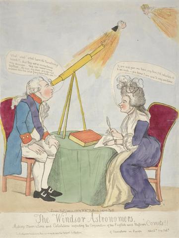 unknown artist The Windsor Astronomers, making Observations and Calculations Respecting the Conjunction of the English and Russian Comets