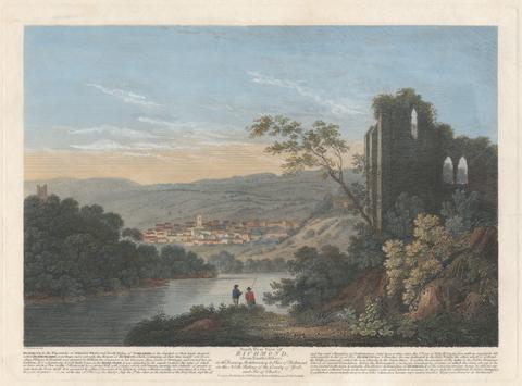 unknown artist North West View of Richmond, (from Eastby Abbey)