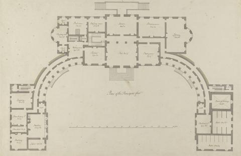Sir William Chambers Headfort House, Ireland: Plan of Principal Floor