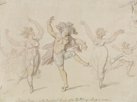 Thomas Rowlandson Modern Grace...The Ballet of Alonzo e Cara