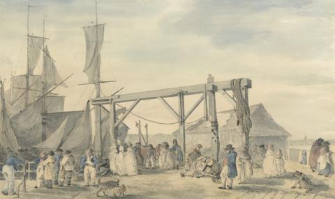 Philippe-Jacques de Loutherbourg The Arrival of a Hoy at Margate