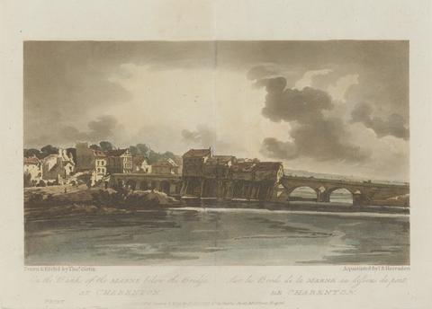 Thomas Girtin On the Banks of the Marne below the Bridge at Charenton