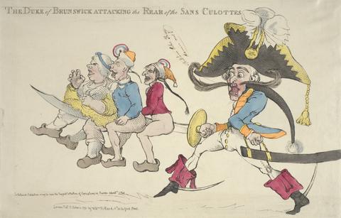 Richard Newton The Duke of Brunswick Attacking the Rear of the Sans Culottes