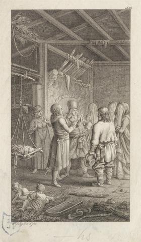  Book Illustration of a Medieval Scene