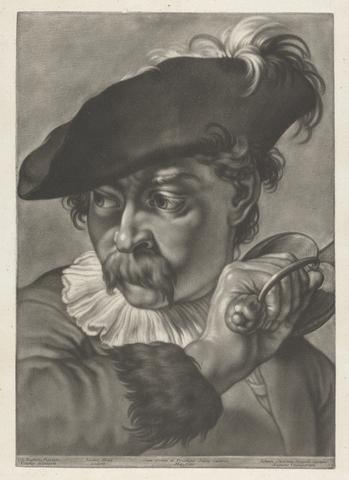 Johann Lorenz Haid Portrait of a Man with a Sword