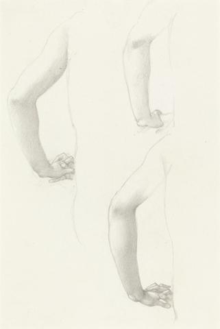 Edward Burne-Jones Studies of an Arm and Hands