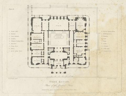 George Gladwin York House: Plan of the Ground Floor