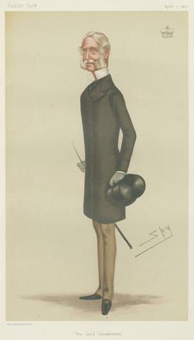Leslie Matthew 'Spy' Ward Politicians - Vanity Fair. 'The Lord Chamberlain.' The Marquess of Hertferd. 7 April 1877