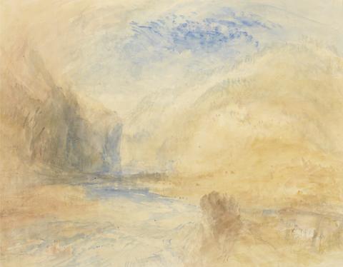Joseph Mallord William Turner Mountain Landscape with Lake