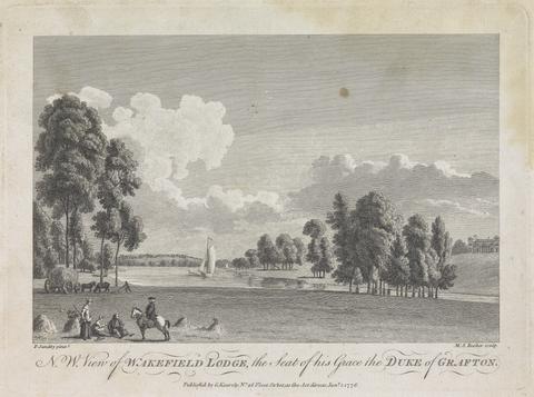 Michael "Angelo" Rooker N.W. View of Wakefield Lodge, the Seat of his Grace the Duke of Grafton