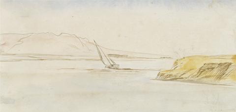Edward Lear Boat on the Nile
