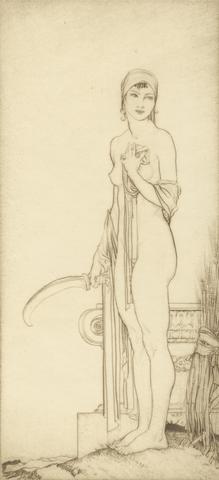 Sir William Russell Flint Ceres' Handmaid