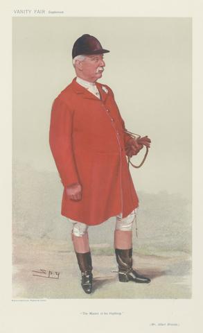 Leslie Matthew 'Spy' Ward Vanity Fair - Fox Hunters. 'The Master of the Heythrop'. Mr. Albert Brassey. 15 March 1906