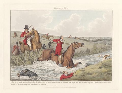 Henry Thomas Alken [Fox-hunting] Some Do and Some Don't: It is All a Notion. Getting a Dive