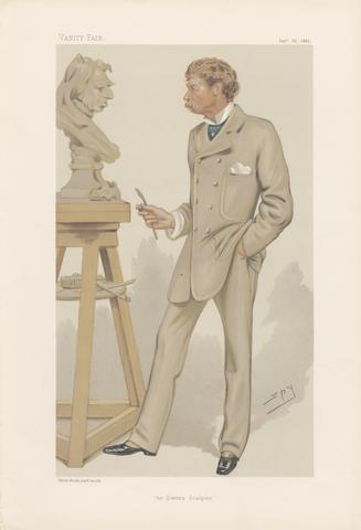Leslie Matthew 'Spy' Ward Vanity Fair - Artists. 'The Queen Sculptor'. Mr. Joseph Edgar Boehm. 22 January 1881