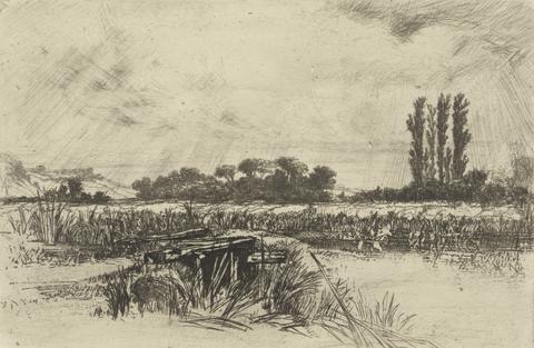 Francis Seymour Haden A Water Meadow