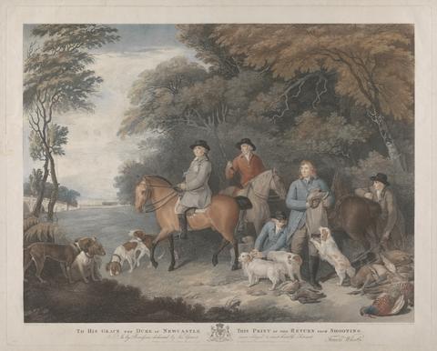 Francesco Bartolozzi RA To His Grace The Duke Of Newcastle, This Print Of The Return From Shooting