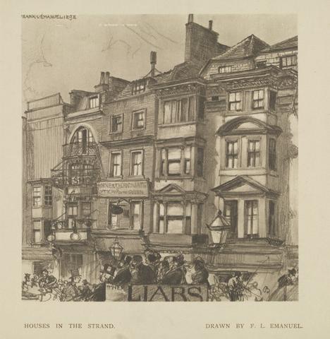 unknown artist Houses in the Strand
